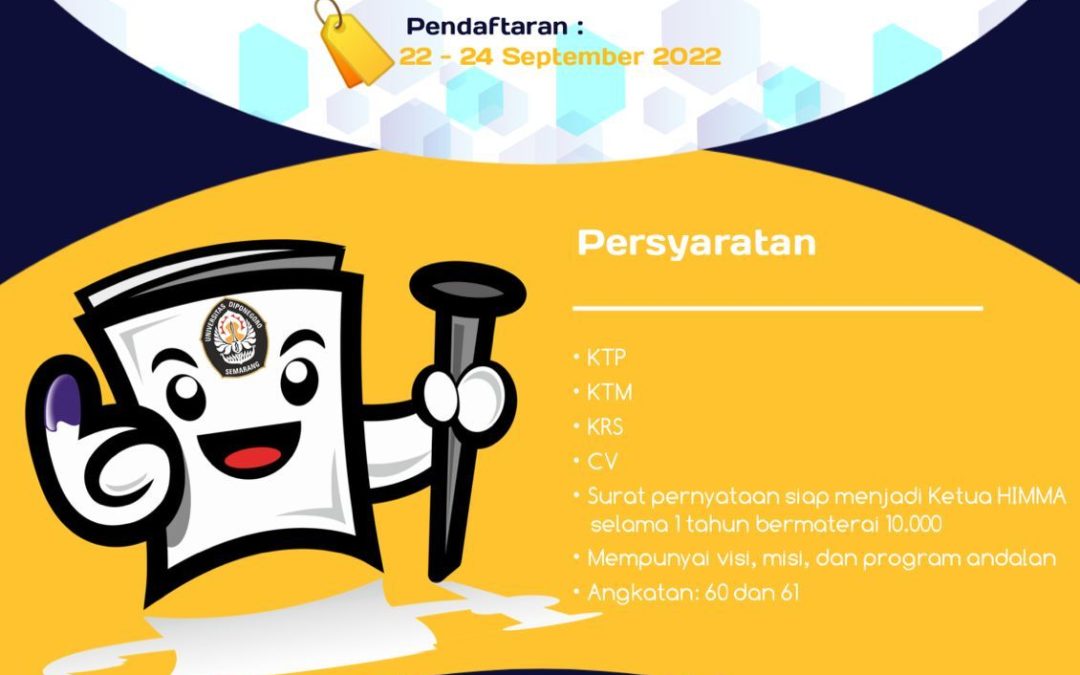 OPEN RECRUITMENT KETUA HIMPUNAN MAHASISWA MAGISTER MANAJEMEN UNDIP 2022