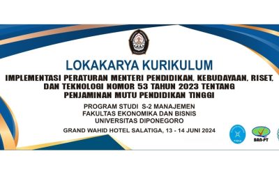 Lokakarya kurikulum Magister Manajemen FEB UNDIP